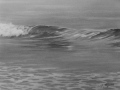 une vague  24x36cm   crayon graphite - Paysages marins