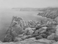 Pointe du van   24x36cm   crayon graphite - Paysages marins