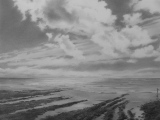 La Pointe de Chassiron (crayon graphite) 24/31cm. 2015 - Paysages marins