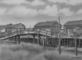 À Oléron (crayon graphite) 24/35cm. 2014 - Paysages marins (suite)