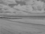 Bord de mer 09 (crayon graphite) 24/32cm 2014 - Paysages marins (suite)