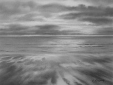 Bord de mer 08 (crayon graphite) 24/32cm. 2014 - Paysages marins (suite)