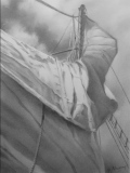 Voiles 04 (crayon graphite) 15/20cm.2015 - Voiliers et gréement